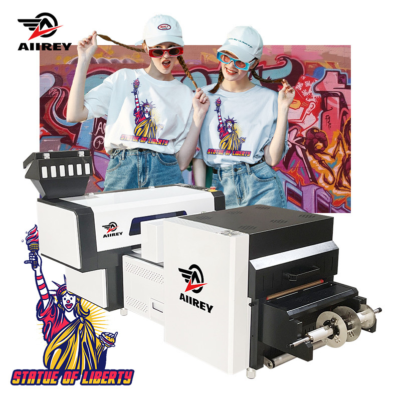 A2 cor CMYK W LC LM nanômetro NY de Machine Double Head nove da impressora do t-shirt DTF
