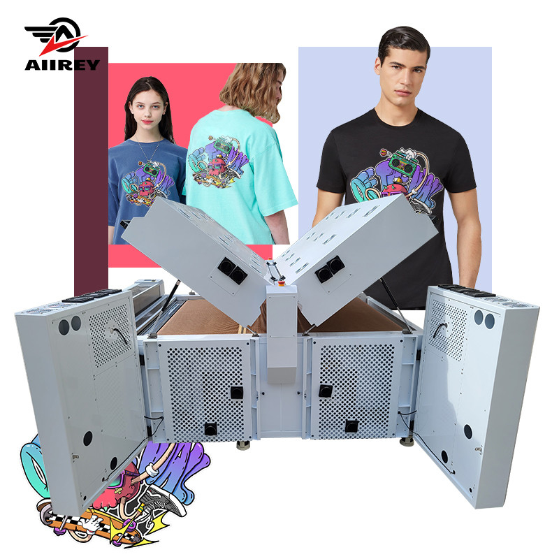 Eficiência DTF Shaker de pó 400KG Vibração do motor Fornos duplos aquecimento rápido Sensor automático