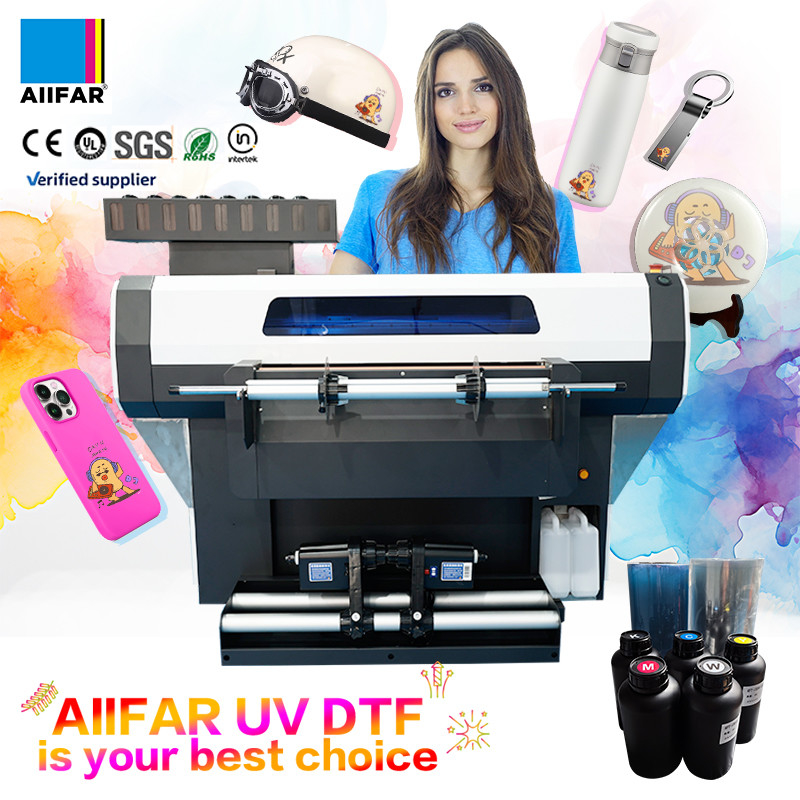 Impressora UV DTF automática a jato de tinta Impressora de adesivos de cristal com tensão de 110V/220V
