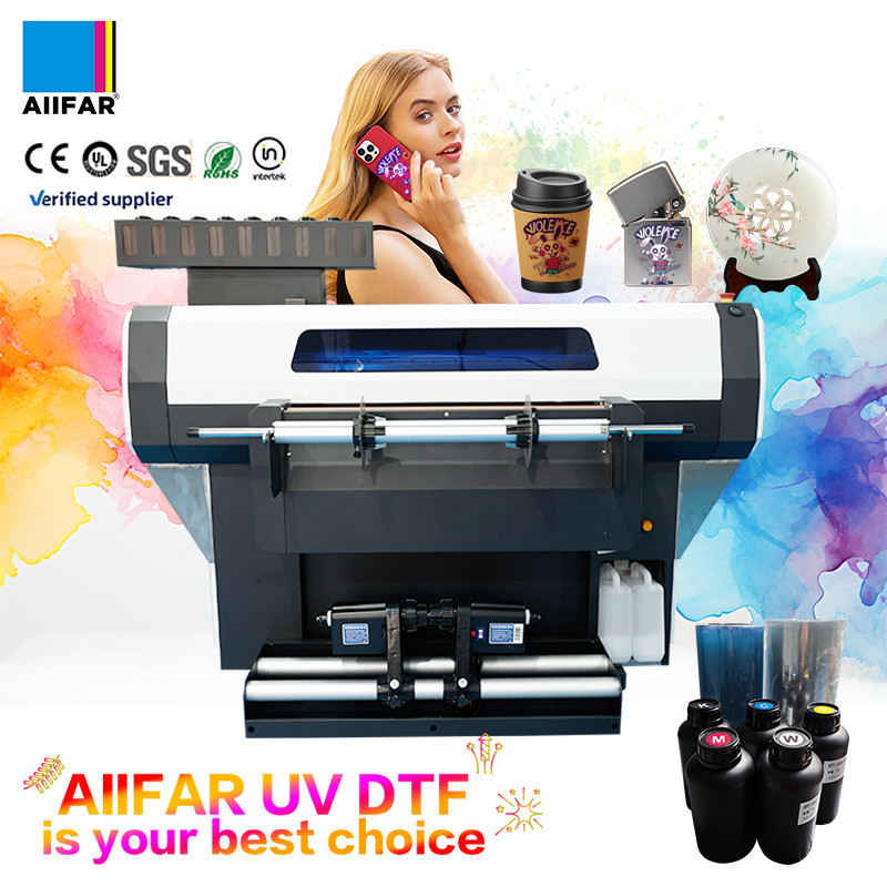 Produtividade Impressora UV DTF de rolo a rolo Impressora de adesivos de cristal UV a jato de tinta